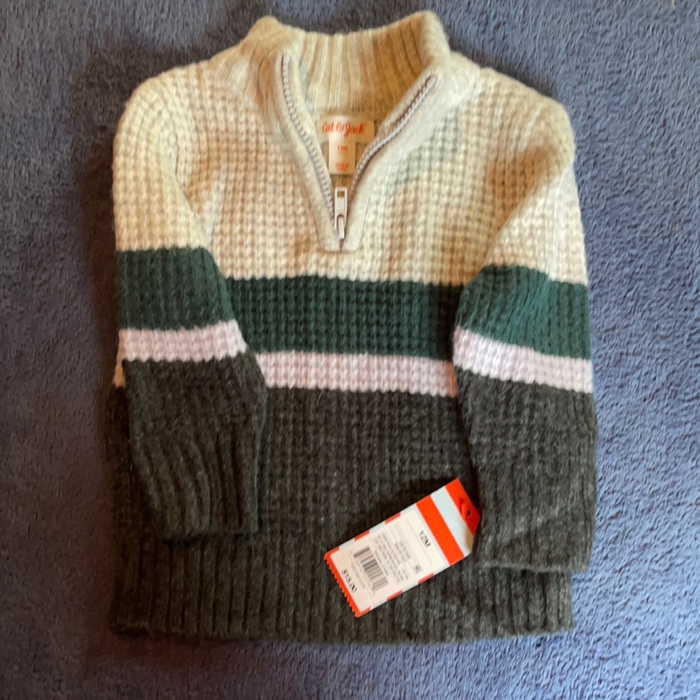 Cat & Jack boys sweater size 12M
